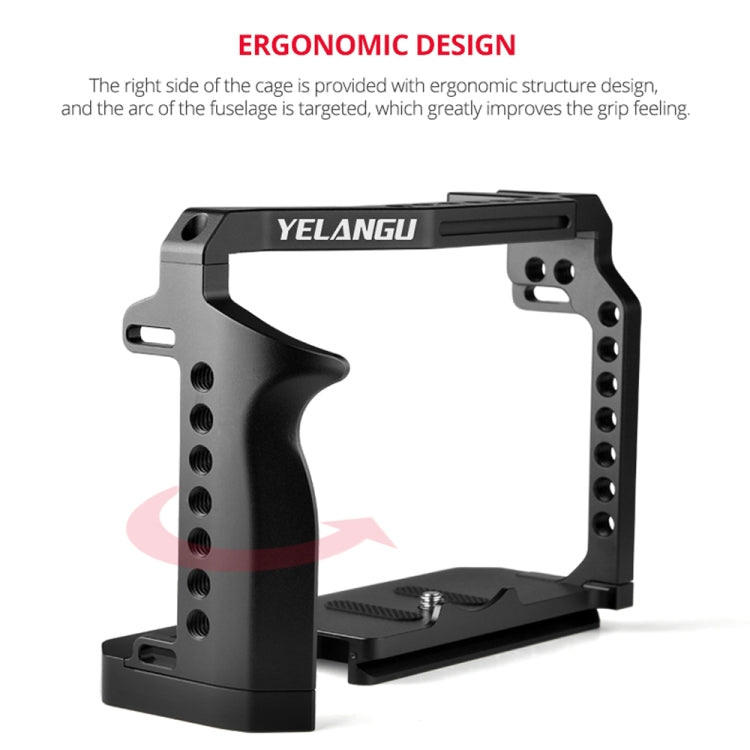 YELANGU C22-A YLG0334B-A Video Camera Cage Stabilizer for Canon EOS R5/R6/R