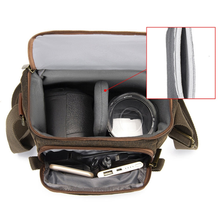 CADEN N1 Large Retro Multifunctional Canvas Waterproof Digital Camera Photography Shoulder Bag My Store