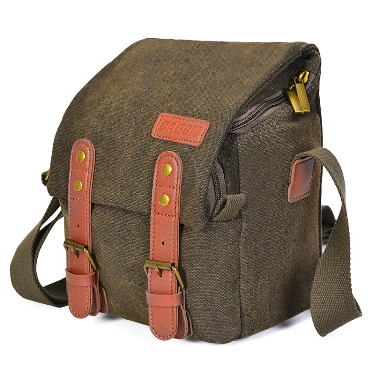 CADEN N1 Einfache, multifunktionale Retro-Tasche aus Canvas mit wasserdichter Digitalkamera-Fotografie