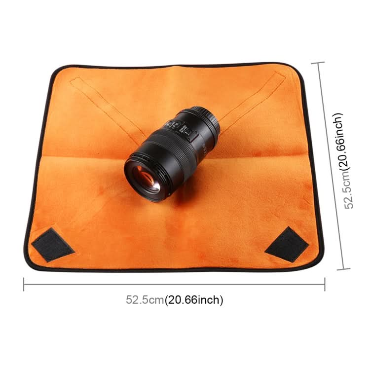 Hundred-folding Cloth Photography Camera SLR Liner Lens Bag Thickening Wrapped Cloth Plus Velvet, Size: 55x55cm My Store