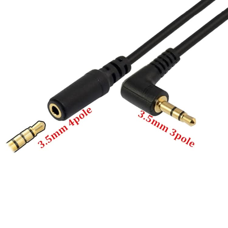 5 PCS 13cm Elbow 3.5mm Audio Male to Female PC Camera Microphone Adapter Cable My Store