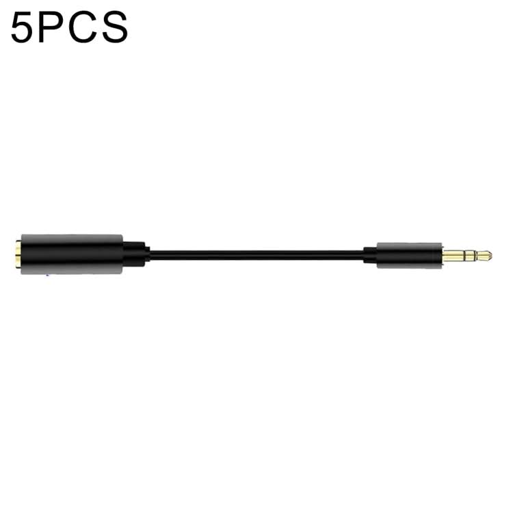 5 PCS 13cm Metal 3.5mm Audio 4 Pole Female to 3 Pole Male Microphone Adapter Cable My Store