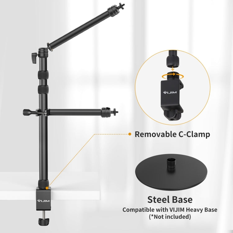 Ulanzi VIJIM LS11 C-Clamp Extension Arm Mount Live Desk Light Stand Kit My Store