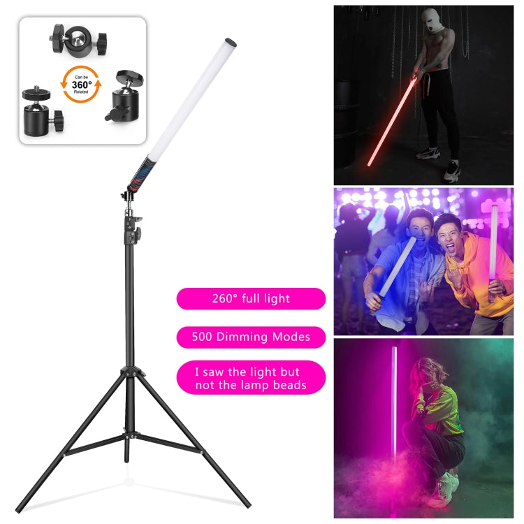 LUXCeO Mood1 85cm RGB Colorful Atmosphere Rhythm LED Stick Handheld Video Photo Fill Light, No Tripod My Store