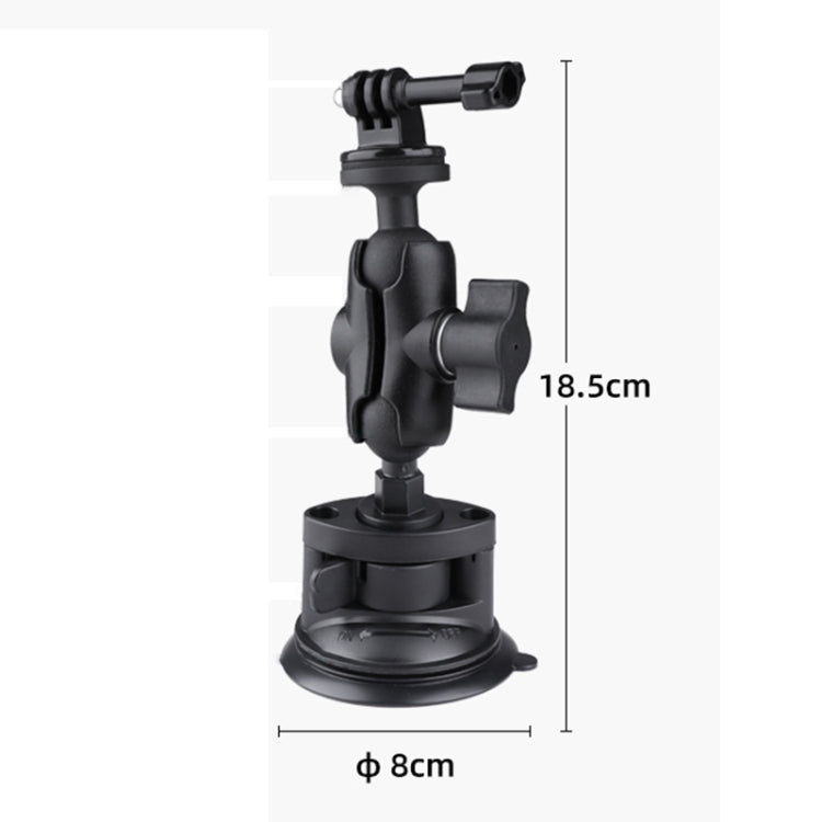 Single Suction Cup Mount Holder with Tripod Adapter & Steel Tether & Safety Buckle My Store