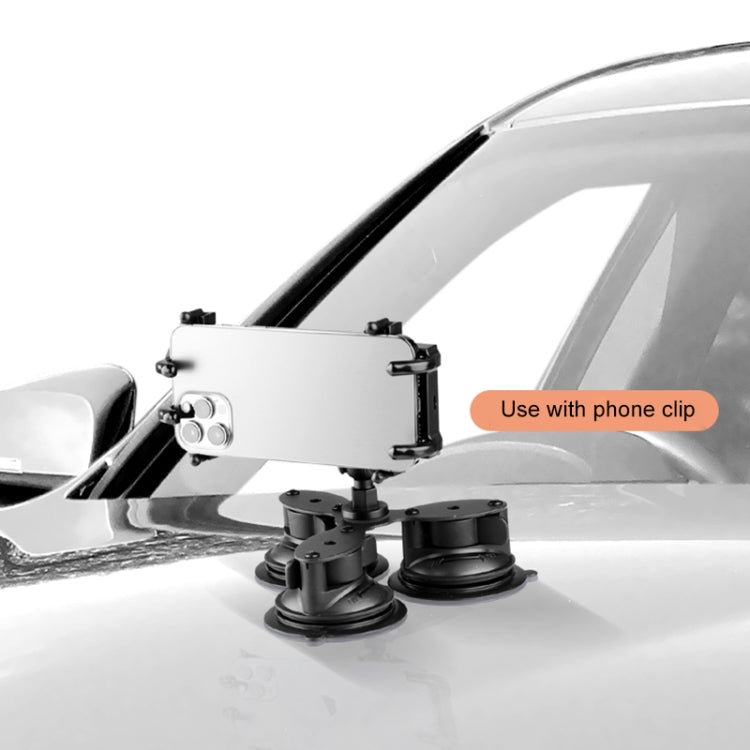 Dual Suction Cup Mount Phone Holder with Tripod Adapter & Steel Tether & Safety Buckle ÎҵÄÉ̵ê