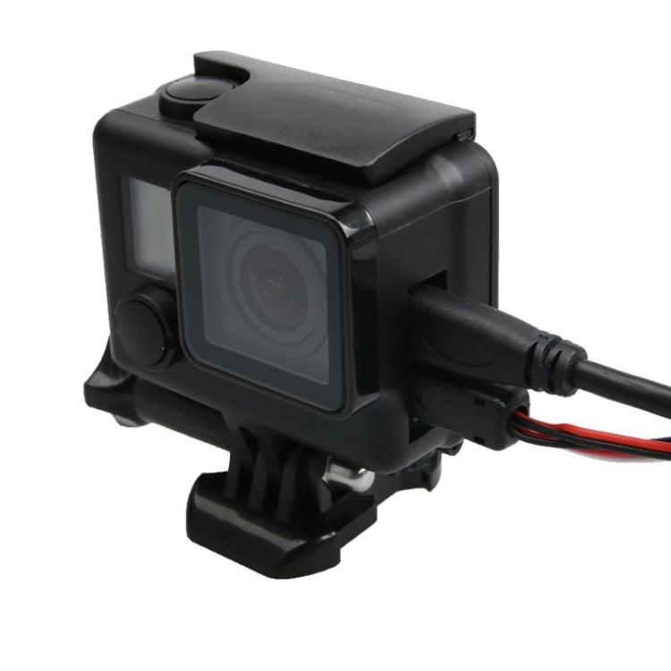 For GoPro HERO4 ABS Skeleton Housing Protective Case Cover with Buckle Basic Mount & Lead Screw