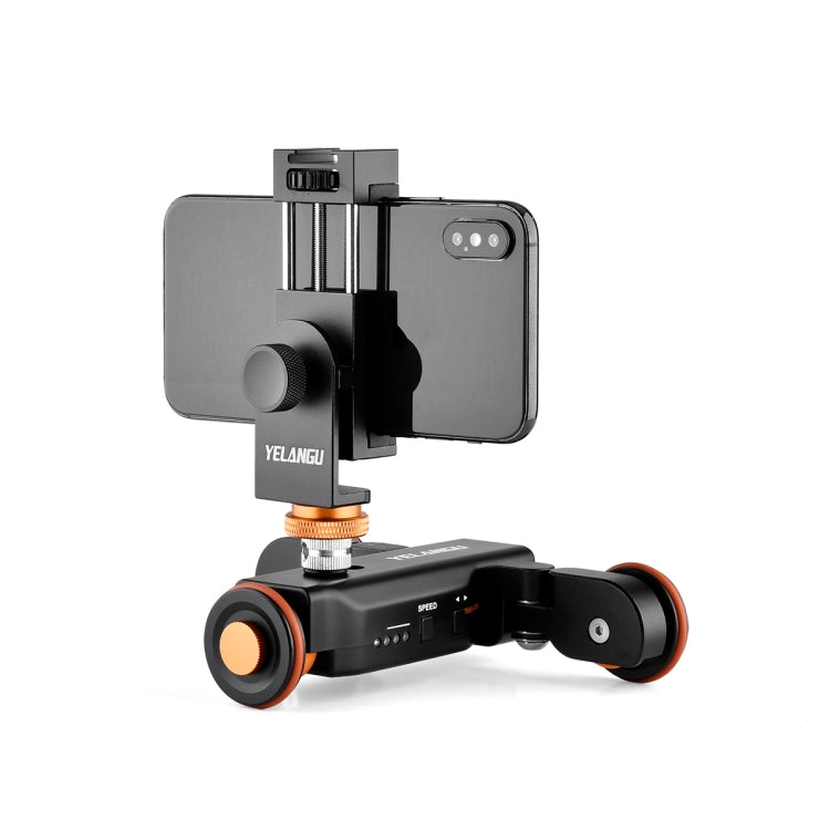 YELANGU L4X Camera Wheel Dolly + PC03 Phone Clamp with Remote, Load: 3kg My Store