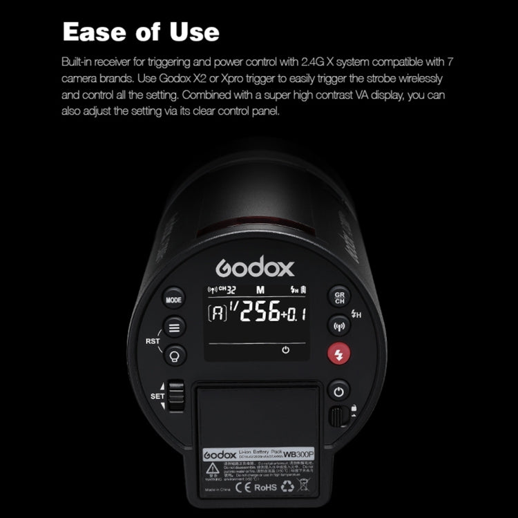 Godox  AD300 Pro 300Ws TTL HSS Pocket Flash Outdoor Speedlite Light &#8203;Kits