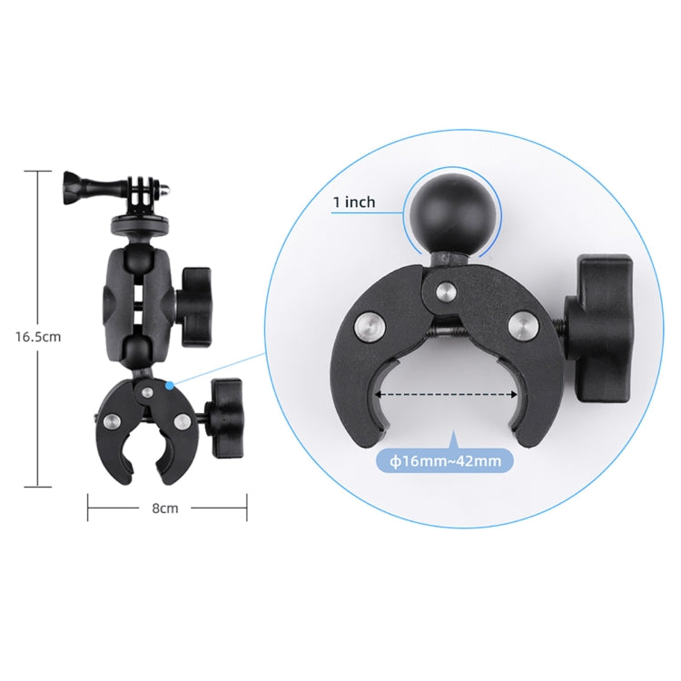 360 Rotation Adjustable Action Camera Clamp Plier Base Holder with Phone Clamp My Store