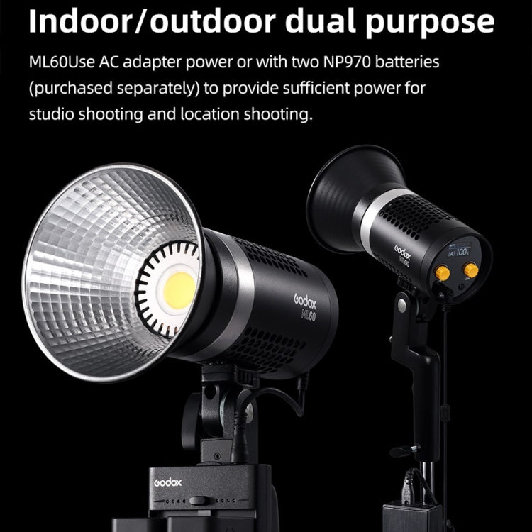 Godox ML60 60W LED Light 5600K Video Studio Flash Light