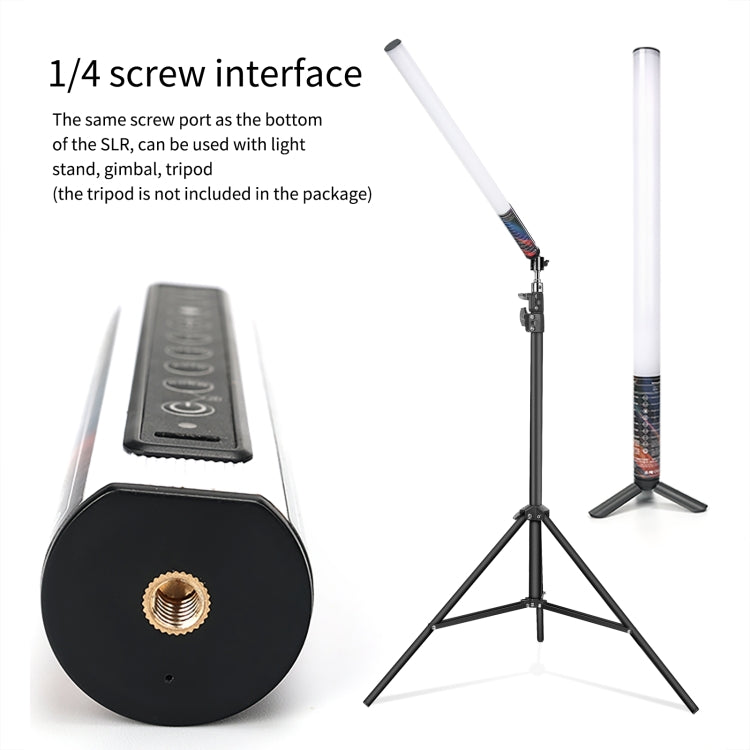 LUXCeO Mood1 50cm RGB Colorful Atmosphere Rhythm LED Stick Handheld Video Photo Fill Light with Tripod My Store