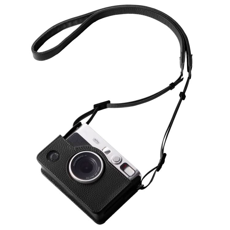 For FUJIFILM instax mini Evo Full Body Camera Genuine Leather Case Bag with Strap My Store