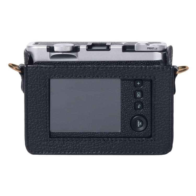 For FUJIFILM instax mini Evo Full Body Camera Genuine Leather Case Bag with Strap My Store