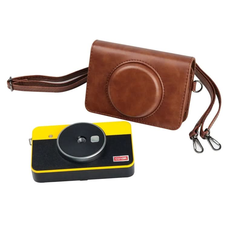 For Kodak Mini Shot2 Retro / C210R instax Full Body Camera PU Leather Case Bag with Strap My Store