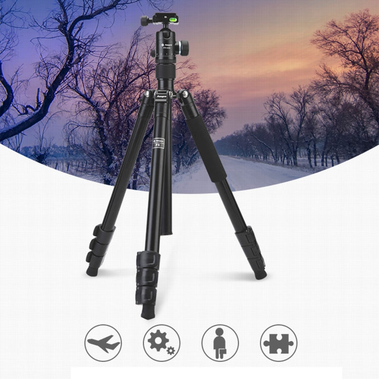 Fotopro F5 4-Section Quick Unlock Tripod Monopod with Ball Head