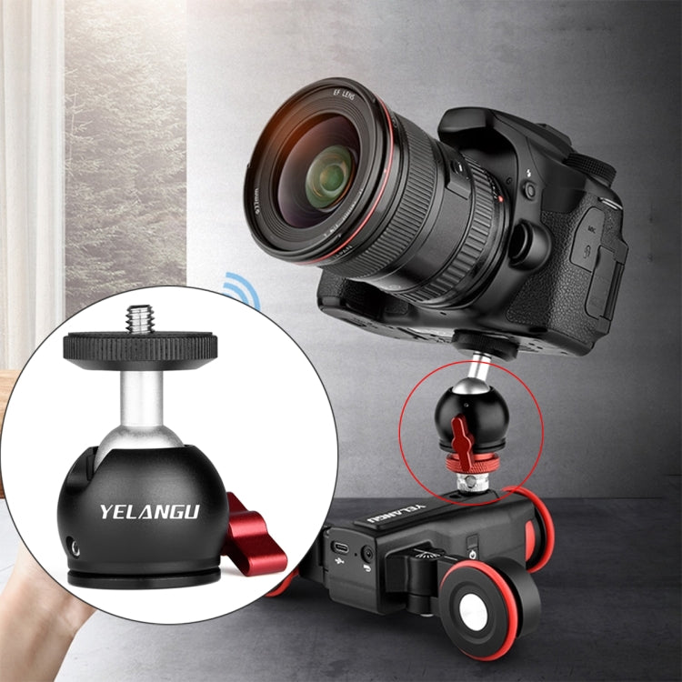 YELANGU 360 Degree Panoramic Metal Tripod Ball Head Adapter for Dolly Car My Store