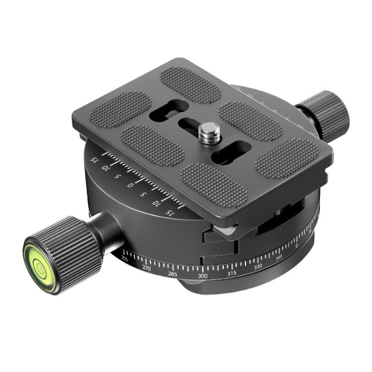 BEXIN QJ08-S Panoramic Rotary Quick Release Clamp Base Tripod Mount with Quick Release Plate