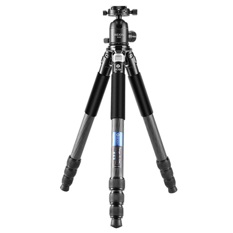 BEXIN RC334 Portable Collapsible Carbon Fiber Camera Tripod with K44 Panoramic BallHead