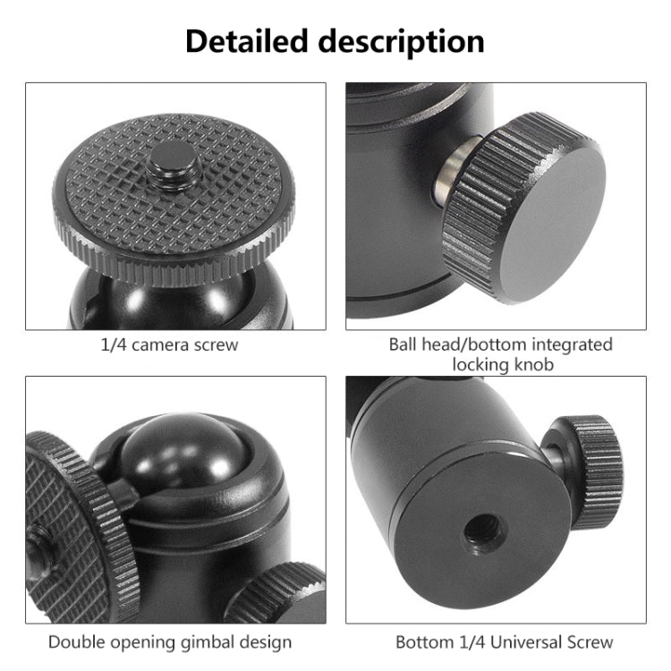 BEXIN K18 Mini 360 Degree Rotation Panoramic Metal Ball Head My Store