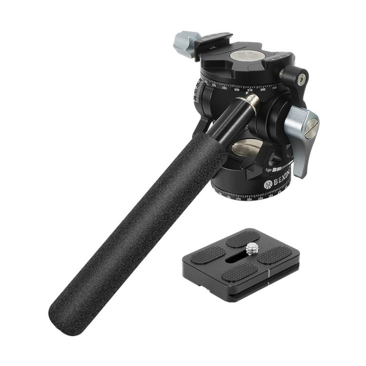 BEXIN DT-03R/S 720 Degree Panorama Heavy Duty Tripod Action Fluid Drag Head with Quick Release Plate My Store