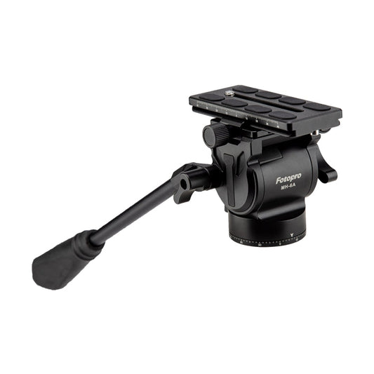 Fotopro MH-6A  Aluminum Alloy Heavy Duty Video Camera Tripod Action Fluid Drag Head with Sliding Plate