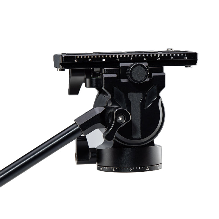 Fotopro MH-6A  Aluminum Alloy Heavy Duty Video Camera Tripod Action Fluid Drag Head with Sliding Plate