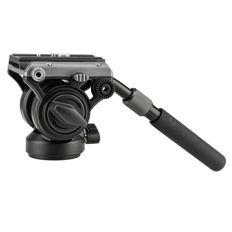 Fotopro MH-6S Aluminum Alloy Heavy Duty Video Camera Tripod Action Fluid Drag Head with Sliding Plate