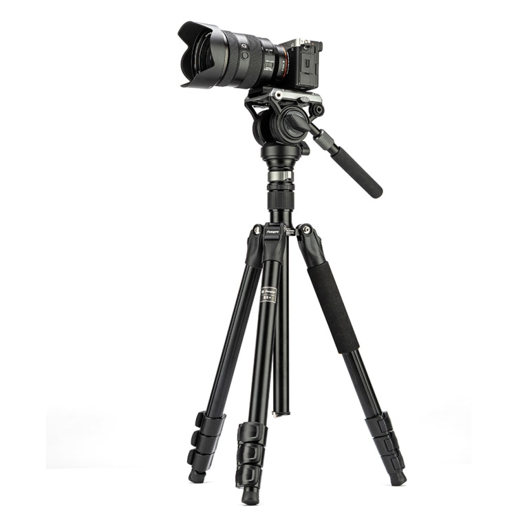 Fotopro S5i Pro 4-Section Tripod Mount with Fluid Drag Head & Head Base