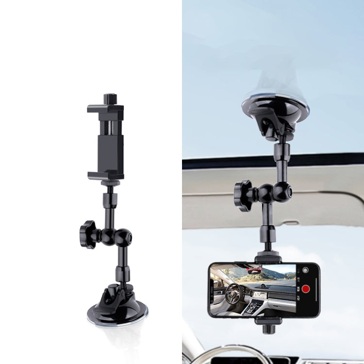 27cm Single Suction Cup Articulating Friction Magic Arm Phone Clamp Mount-Reluova