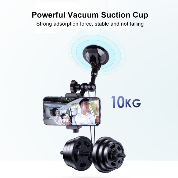 27cm Single Suction Cup Articulating Friction Magic Arm Phone Clamp Mount