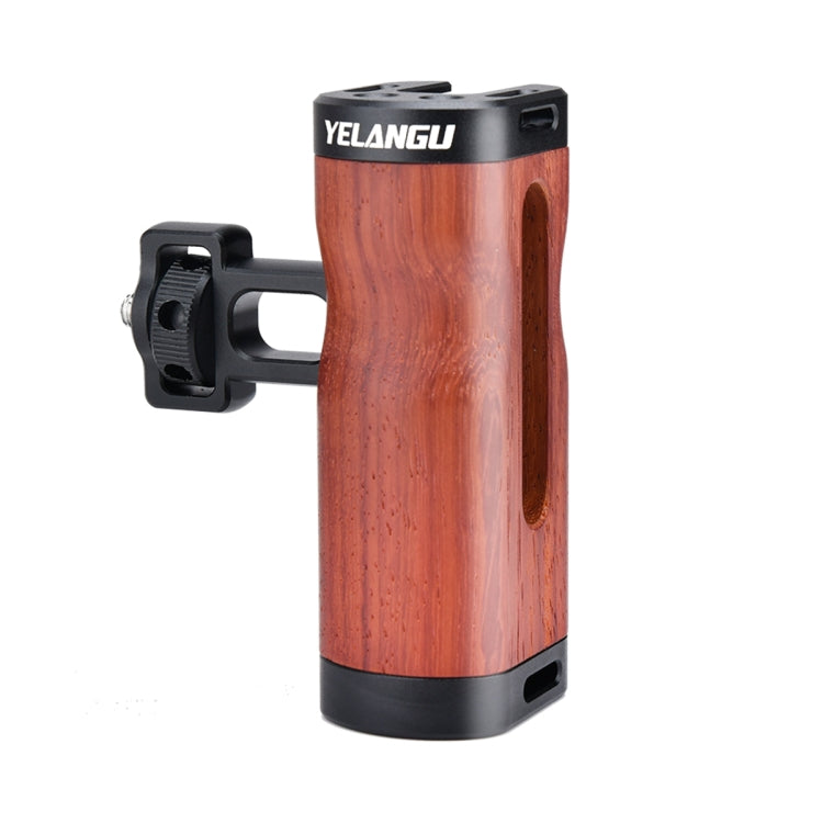 YELANGU LW-B01-2 Side Wooden Handle Handgrip with Cold Shoe for LW-B01 Camera Cage My Store