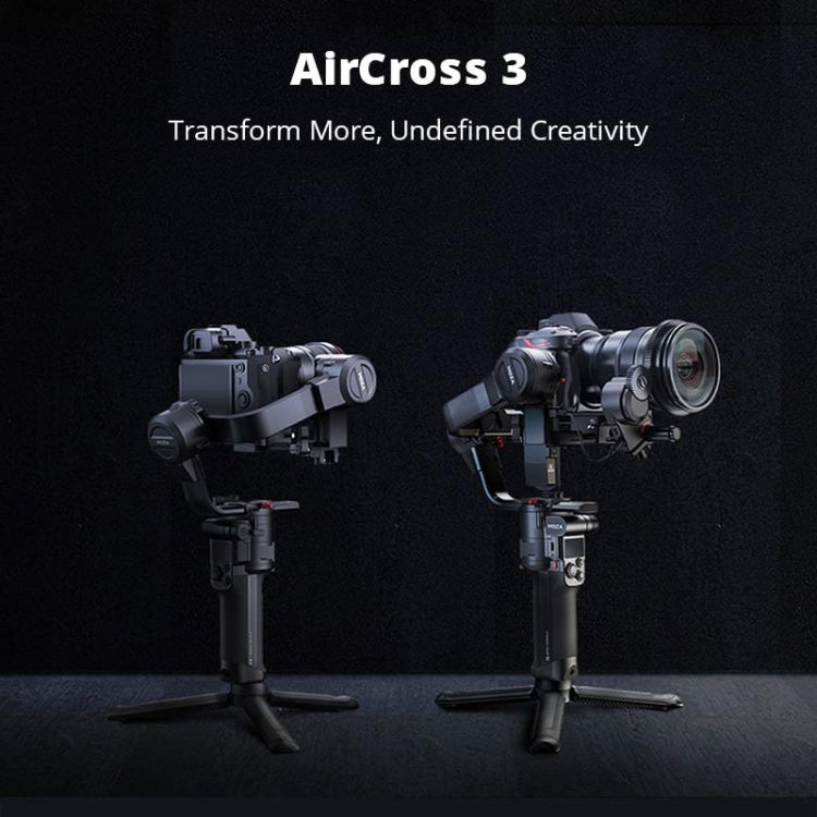 MOZA AirCross 3 Professional 3 Axis Handheld Anti-shake Gimbal Stabilizer for DSLR Camera, Load: 3.2kg, with Handbag