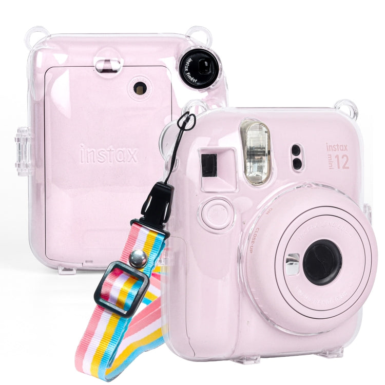 For FUJIFILM Instax mini 12 Crystal Hard Case Camera Bag with Shoulder Strap My Store