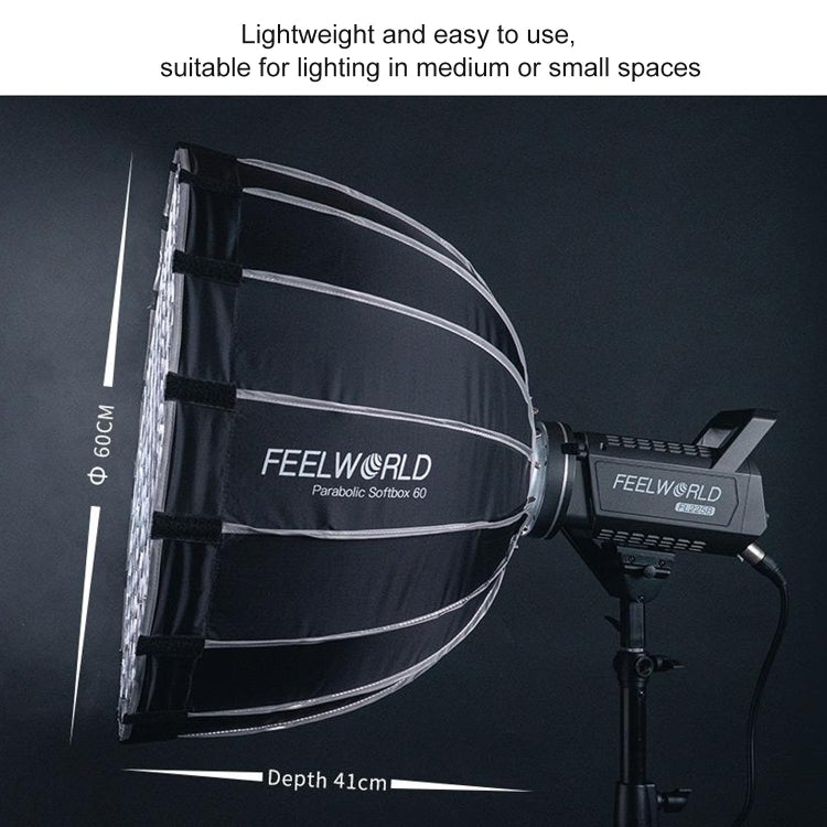 FEELWORLD FSP60 60cm Parabolic Softbox Quick Release Diffuser with Bowens Mount