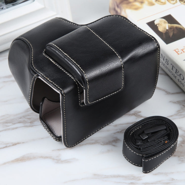 For Canon EOS R10 Camera Full Body Magnetic Leather Camera Case Bag with Strap My Store