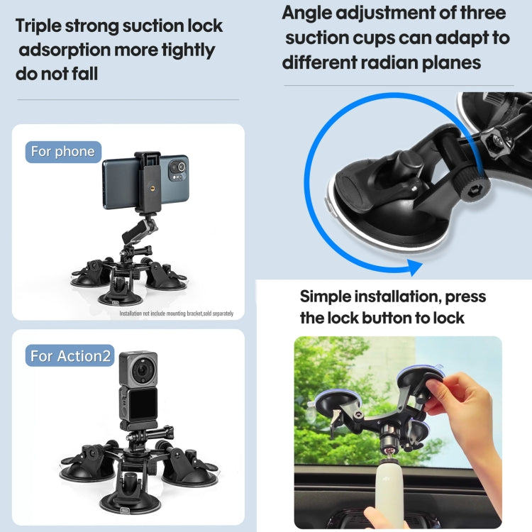 Big Triangle Direction Suction Cup Mount My Store