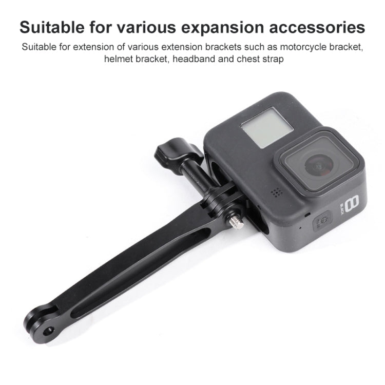 3 in 1 Joint Aluminum Extension Arm Grip Extenter for GoPro Hero12 Black / Hero11 /10 /9 /8 /7 /6 /5, Insta360 Ace / Ace Pro, DJI Osmo Action 4 and Other Action Cameras