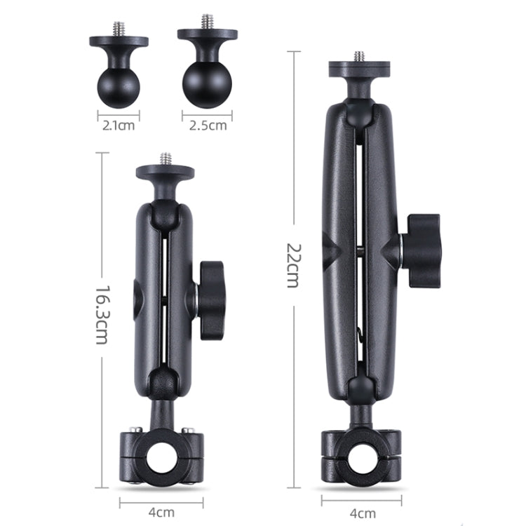 21mm Ballhead Car Front Seat Handlebar Fixed Mount Holder with Tripod Adapter & Screw for GoPro Hero12 Black / Hero11 /10 /9 /8 /7 /6 /5, Insta360 Ace / Ace Pro, DJI Osmo Action 4 and Other Action Cameras-Reluova