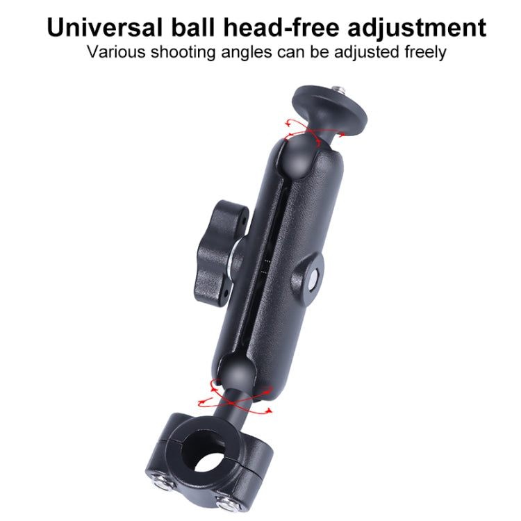 25mm Ballhead Car Front Seat Handlebar Fixed Mount Holder with Tripod Adapter & Screw for GoPro Hero12 Black / Hero11 /10 /9 /8 /7 /6 /5, Insta360 Ace / Ace Pro, DJI Osmo Action 4 and Other Action Cameras-Reluova