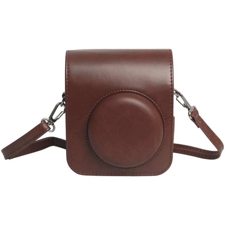 For FUJIFILM Instax mini 12 Leather Case Full Body Camera Bag with Shoulder Strap My Store