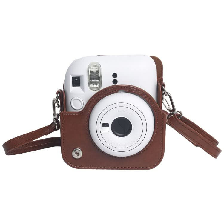 For FUJIFILM Instax mini 12 Leather Case Full Body Camera Bag with Shoulder Strap My Store