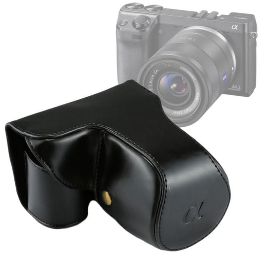 Full Body Camera PU Leather Case Bag with Strap for Sony NEX 7 / F3 (18-55mm Lens) My Store