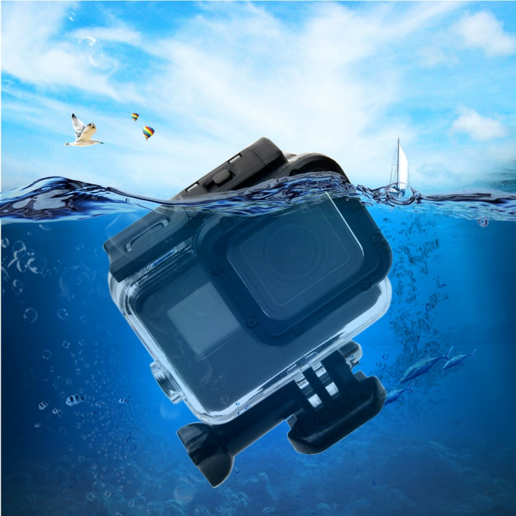 For GoPro HERO6 /5  30m Waterproof Housing Protective Case + Hollow Back Cover with Buckle Basic Mount & Screw, No Need to Disassemble Lens(GP413)