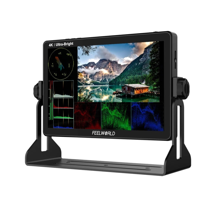 FEELWORLD LUT11H 10,1 Zoll ultraheller 2000nit DSLR-Kamera-Feldmonitor mit Touchscreen, 4K HDMI F970, externe Stromversorgung und Installationskit