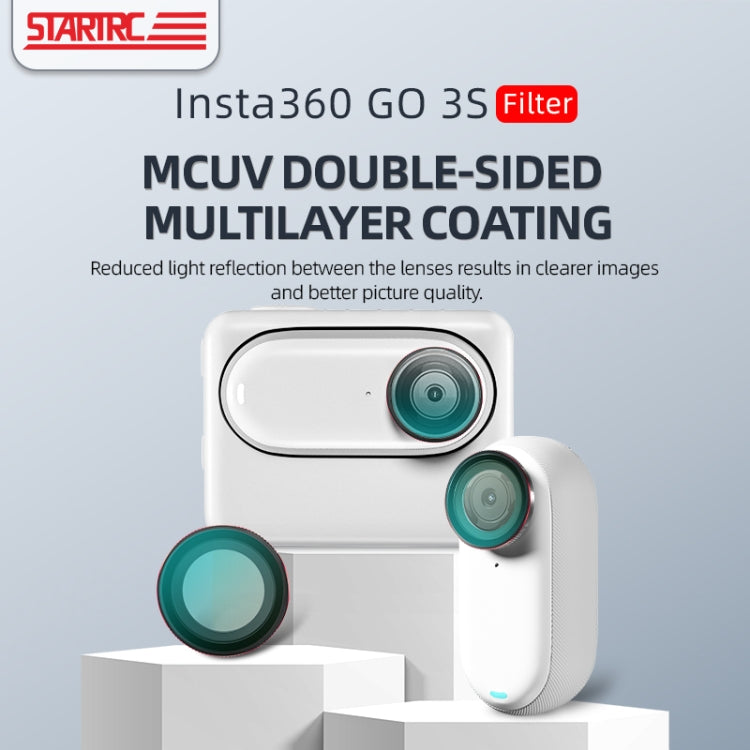 For Insta360 GO 3S STARTRC MCUV Camera Lens Filter