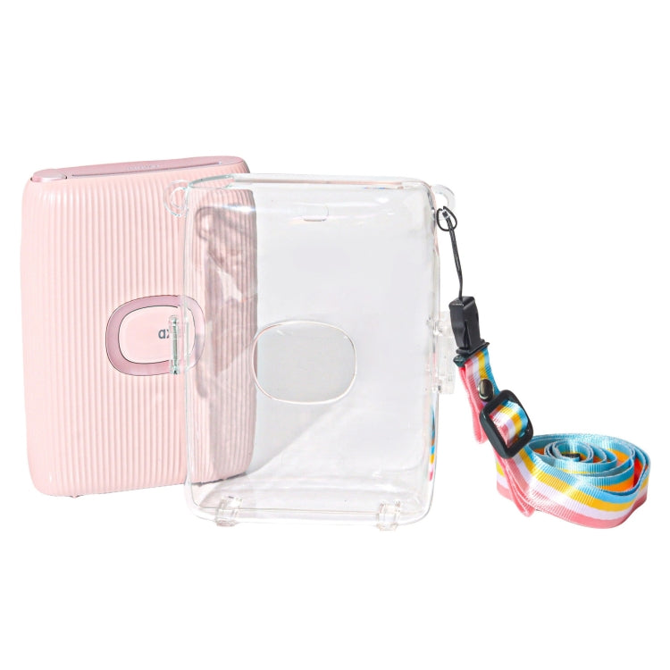 For FUJIFILM Instax mini Link 2 Crystal Hard Case Camera Bag with Shoulder Strap My Store