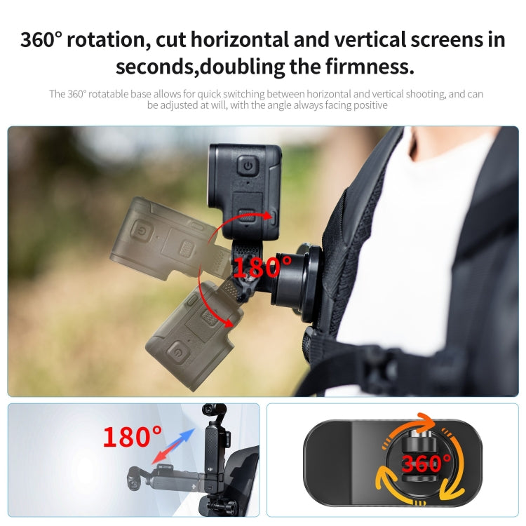 STARTRC 360 Degree Rotation Backpack Clip Magnetic Suction Mount My Store