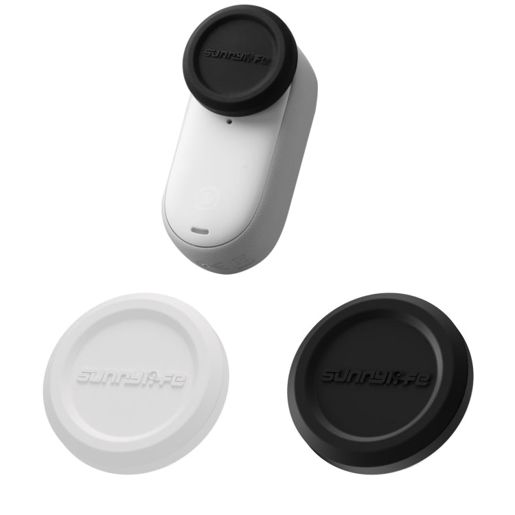 For Insta360 GO 3S Sunnylife 2pcs Black and White Scratch-resistant Lens Protective Cap My Store