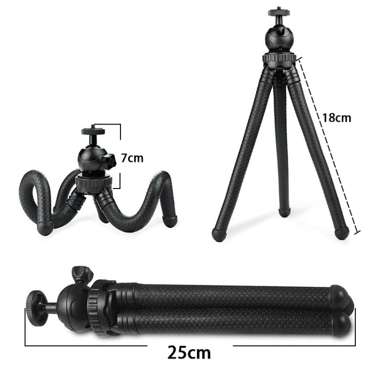 W1 Mini Octopus Flexible Tripod Holder with Ball Head for SLR Cameras, GoPro, Phones My Store